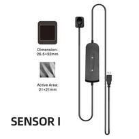 Danties jutiklis su laikikliu Greitesnis/Perdirbamas/Patvarus USB danties rentgeno jutiklis Intraoralinė kamera Skaitmeninis RVG jutiklis sensor I juoda
