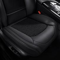 SEAMETAL Odinė Automobilio Sėdynės Užvalkalas Prabangi Priekinės Sėdynės Apsauginė Pagalvėlė Vairuotojo Sėdynės Kilimėlis 1 vnt. 1pc front seat juoda