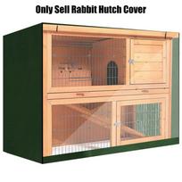 Bunny Rabbit Hutch užvalkalas žiemos sodui lauko vandeniui atsparus mažų gyvūnų narvelio dėžės dangtis UV atsparus naminiams gyvūnėliams gaminio dangtis žalia