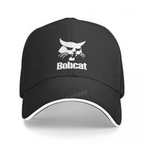 „Bobcat Heavy Equipment“ logotipas beisbolo kepurės Unisex laisvalaikio reguliuojamos „Bobcat“ kepurės berniukų kepurės One Size