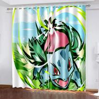 Anime Pikachu Aukštos Blackout Užuolaidos 2 vnt. 220x215 cm svetainės miegamojo dekoravimas animacinių filmų individualios užuolaidos 140x160cm