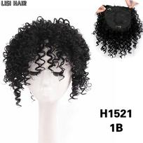 MISSQUEEN Sintetiniai juodi bob tipo perukai su kirpčiukais Trumpi garbanoti pilni perukai juodaodėms vakarėliams kasdieniam dėvėjimui 20cm black