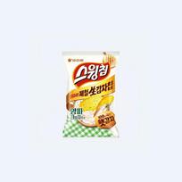 Orion Swing Chips Svogūnų ir Grietinėlės Sūrio Skonio 124g (4 skirtingi kiekiai) 1