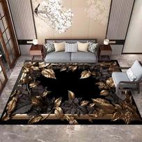 3D Black Gold Carpets for Living Room Sofas Decoration Bedroom Carpet Luxury Large Area Rugs 160x230 Non Slip Floor Mat Washable 60x90cm 23.6x35.4in