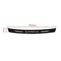 Anglies pluošto automobilio bagažinės galinio buferio lipdukas apsauginė plokštė Porsche Cayenne Panamera Macan Boxster 911 Carrera-GT 928 944 968