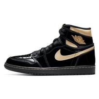 Air Jordan 1 Retro High OG Juodi Metalo Aukso Spalvos Unisex Sportbačiai 555088-032 36.5