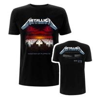 Metallica Marškinėliai Master Of Puppets Takeliai Albumas Roko Naujas Juodas Oficialus M