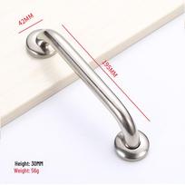 Nerūdijančio plieno priešgaisrinės durų rankena 304#201#, apvalus vamzdis, medinės durys, universalus vonios turėklas Stainless Steel