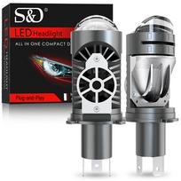 2 vnt. H4 dvigubo projektoriaus lęšio LED automobilio priekinių žibintų lemputės 40000LM 100W CANBUS Turbo automatinė lempa H4 LED motociklo didelio/mažo šviesos srauto priekinis žibintas 12V 24V 6500K LHD RHD Left-Hand Drive