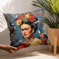 F-Fridos tapybos meno pagalvės užvalkalas pliušinis audinys minkštas pagalvės užvalkalas dvipusis spaudinys pagalvės užvalkalas namų dovanos 12x12Inch