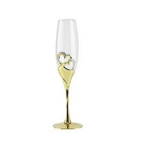 200ml Vestuviniai Krištoliniai Šampano Taurės Auksinio Metalo Stovas Flutes Vyno Taurės Gobletas Šventės Mylimieji Valentino Dienos Dovanos 1-2vnt 201-300ml 1pcs gold cup