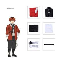 Stark Cosplay kostiumas Anime Frieren Beyond Journey's End Striukė Anime Comic Frieren laidotuvių uniformoje Helovino drabužiai L