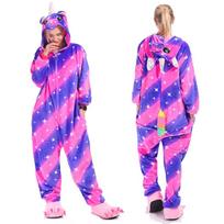 Unicorn Cosplay kostiumas Anime kombinezonas suaugusiems su gobtuvu pižama Kigurumi animacinių filmų apmušalai Kalėdų Helovinui L (Height 166-175CM)