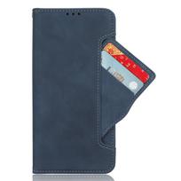 Skirta Tecno Pova 6 Neo 4G daugiafunkcinės piniginės kortelės lizdo odinis dėklas, skirtas Tecno Pova 6 Pro 5 4 3 minkštas silikonas, atsparus smūgiams, galinis dangtelis Tecno Pova 6 Neo 4G mėlyna