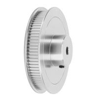 Sinchroninis ratas 80T 5mm GT2 paskirstymo diržo skriemulys, legiruotas plienas, 3D spausdintuvui, CNC tekinimo staklėms, sidabras raudona