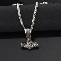 Toro Kūjis Mjolniras Pakabukas Vėrinys Vikingų Skandinaviškas Vėrinys Nerūdijančio Plieno Grandinėlė Kūjo Vėrinys Vyrams Papuošalai Vakarėliui