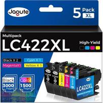 5 vnt. Lc422Xl Suderinamas Su Kasetėmis Brother Lc422 Lc422Val Lc422Xl Skirta Brother Mfc-J5345Dw Mfc-J5340Dw Mfc-J5740Dw Mfc-[J116]
