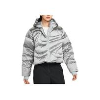 Nike Sportswear FW25 Swoosh serija Therma-FIT su gobtuvu ir užtrauktuku šilta ilgomis rankovėmis striukė moterims striukės IB2004-095 XL gray
