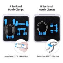 Dantų segmentinės kontūrinės matricos gnybtų matricos spaustukai pleištai Odontologo įrankiai Naujausio tipo replės A&B A-Hand Use Type black