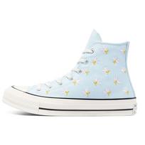 Converse Chuck 70 High Siuvinėtas Gėlių Raštas - Chambray Mėlynos Moteriški Kedai Egreto Juodi 570917C 42