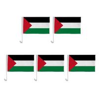 5/10/20 vnt Palestinos automobilių vėliavos su vėliavos stiebu 30x45 cm Palestinos automobilių vėliava automobilio langui Palestinos lauko transporto priemonės reklamjuostės, prisegamos 5pcs