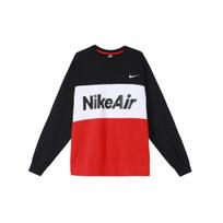 Nike Air Daugiaspalvis Spalvų Bloko Vilnos Džemperis Su Apvalia Kaklo Iškirpte Vyriškas Džemperis Juodas CJ4828-011 M