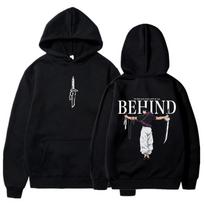 Jujutsu Kaisen Anime Hoodies Vyriški Moteriški Fushiguro Toji Manga Megztinis su gobtuvu Gotikiniai megztiniai Hip Hop Gatvės drabužiai Vyriški drabužiai XS juoda