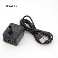 DC 5V 3W USB laidas Vandens siurblys su LED jungtimi Mikro panardinamas 4 LED siurblys spalvingas Akvariumo Žuvų bakas Fontanas Tvenkinys USB 3W