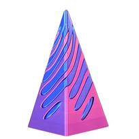 Neįmanoma Piramidės Perėjimo Skulptūra, 3D Spausdinti Spiraliniai Kūgio Fidget Žaislai, Nerimą Mažinantis Perėjimo Per Piramidę Fidget Žaislas, Stresą Mažinantis Stalo Žaislas 11*5.4*5.4cm violetinė