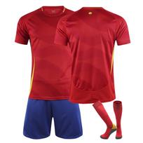 2425Spain Home Futbolo megztiniai šortai ir kojinės Naujo sezono šortai ir kojinės suaugusiems ir vaikams Dydžio rinkinys 26
