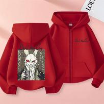 Limited Anime Devil May Cry Son of Sparda Dante Zipper Hoodie Men Women Cartoon Oversized Zip Up Hoodies Male Fashion Streetwear 3XL raudona