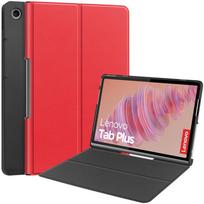 Skirtas „Lenovo Tab Plus 2024 Case“, 11,5 colių mielas dažų PU odos atverčiamas stovo dangtelis, skirtas „Lenovo tb351fu Xiaoxin Pad Studio Case Cover Kids“ Lenovo Tab Plus 2024 raudona