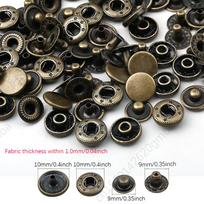 20 rinkinių/pakuotė 10-15 mm metalinės spaudės siuvimo reikmenys Botones spaudės drabužiams, krepšiams, odiniai spaudžiami užsegimai 20Sets