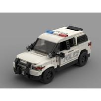 MOC Miesto Policijos Visureigis Statybiniai Kaladėlės JAV SWAT Skydai Transporto Priemonės Patruliavimo Rinkiniai Speed Champions Kaladėlės Modelis Žaislai Vaikams