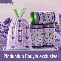 Ypač dideli levandų kvapo, neplyštantys šiukšlių maišai su rankenomis Lavender 1 roll 50 pieces [Tear-Free]