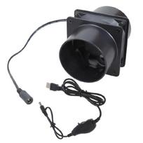 High Performances 55CFM Inline Duct Fan With USB Speed Controller For Soldering Stations Bathroom Air Circulations 1