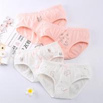100 % medvilnės mergaičių kelnaitės apatiniai apatiniai vaikams Animacinių filmų spauda Kūdikių apatinės kelnaitės Mergaičių šortai Knickers apatinės kelnės 4 vnt. 140