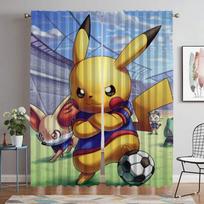 Pokemon tinkleliai nuo uodų kamerai, namų interjero užuolaidos 2 vnt., langų užuolaida, pertvara, atspalviai, svetainės užuolaida W60xH90cmx2pcs-CL