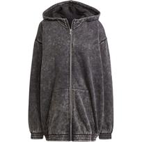 Adidas Originals Rūgštiniu būdu išplėstas Oversize Užtraukiamas su gobtuvu Moteriški gobtuvai Juodas JJ0331 S