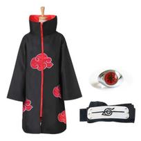 Naruto Akatsuki Apsiaustas Sasuke Itachi Vėjo Dulkių Paltas Orochimaru Uchiha Madara Cosplay Kostiumas S