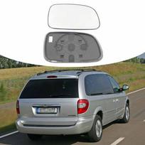 96-07 Chrysler Grand Voyager Šildomo galinio vaizdo veidrodžio stiklo pakeitimas Left gray