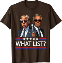 Įkvėpta Trumpo ir Epstein - Kokį sąrašą? Retro paveiksliuko unisex marškinėliai 2XL