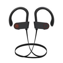 Belaidės sportinės ausinės, atsparios vandeniui, su triukšmo slopinimo funkcija, HiFi garsu, ausies lankeliu, suderinamos su Bluetooth 5.0 ausinės juoda
