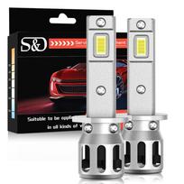 2 vnt H1 H3 Turbo LED lemputės priekiniai žibintai Canbus lempos Mini 25000LM 6500K CSP mikroschemos Super ryškios tolimosios artimosios šviesos, skirtos automobilių rūko žibintams 12V baltas automobilis H1