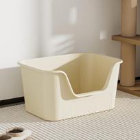 Ypač didelė pusiau uždara apsaugota nuo purslų katės tualeto dėžė 43.5*36.5*22CM (Includes Cat Litter Scoop)