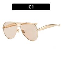 Women's sunglasses, metal retro men's sunglasses.