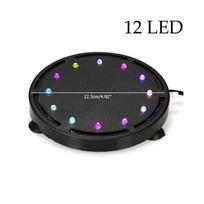 9LED/12LED Spalvinga Akvariumo LED Lempa Šviečianti Tamsoje Vandeniui Atspari Deguonies Burbulų Šviesa Akvariumo Aksesuarai Dekoracija 12LED