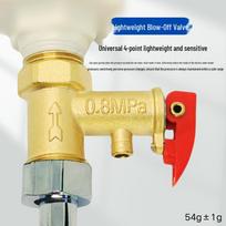 Vandens šildytuvo saugos ir slėgio mažinimo vožtuvas su elektrinės sienelės apsauga ir maišytuvu Nickel-plated Brass Safety Valve 0.75Mpa Small