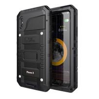 IP68 vandeniui atsparus smūgiams atsparus dėklas 360 sunkiųjų metalinių šarvų apsaugos dangtelis, skirtas iPhone 14pro Max 13 12 11 Pro X Xs Max XR SE 2020 iPhone X juoda