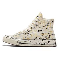 „Converse Chuck 70 High Archive Paint Splatter“ – „Egret“ unisex sportbačiai, kreminės juodos spalvos, Amarillo A01170C 51.5